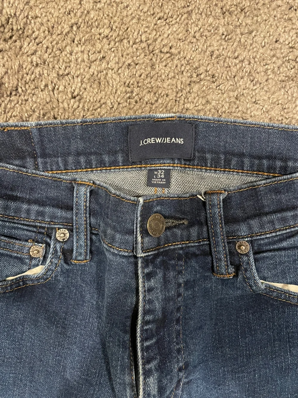 J. Crew Men's Slim Dark Indigo Jeans